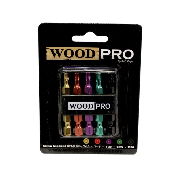 Woodpro Fasteners 50 mm x 2 in. Finish Bits (5-Pack) BIT-50MM-5PK